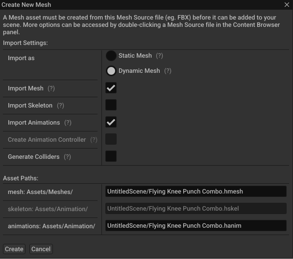 Hazel Import Settings #2